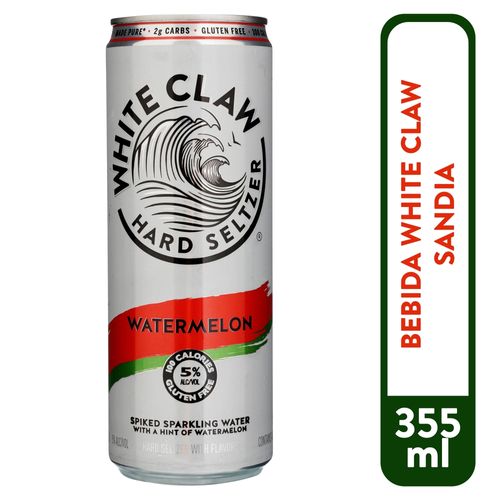 Bebida alcohólica White Claw sabor sandía - 355 ml