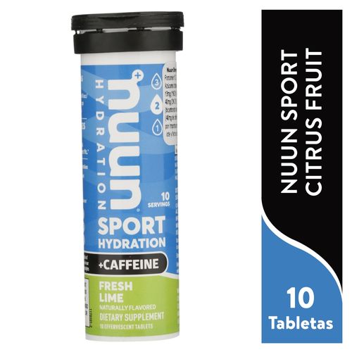 Hidratante Nuun Sport sabor limón fresco en tabletas - 10 Uds