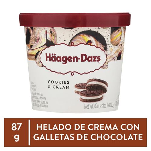 Helado Häagen-Dasz crema y galleta - 83 g