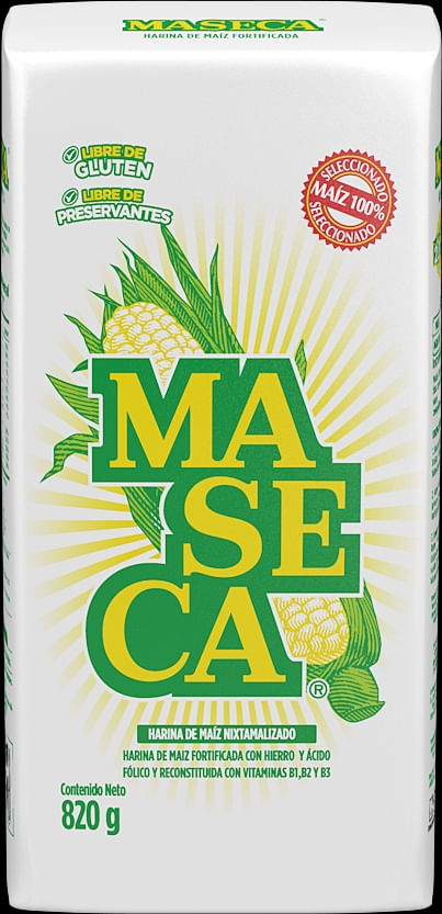 Harina me maíz Maseca regular - 820 g