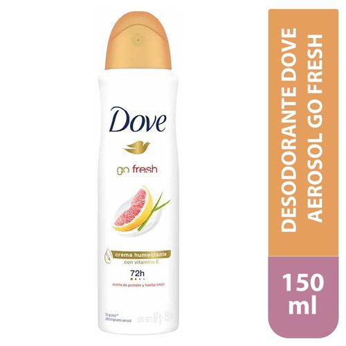 Desodorante Dove para dama go fresh aroma pomelo en aerosol - 150 ml