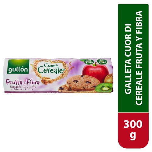Galletas Integrales Gullon Galleta Cuor Di Cereale Frut y Fib 300g