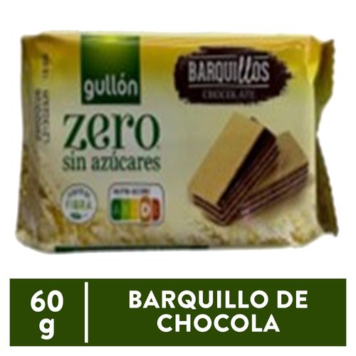 Galletas Integrales Gullon Barquillo De Chocola 60g Sin Azucar 60g