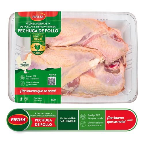 Pechuga de Pollo Pastoreo Pipasa Empacado - Precio Indicado por Kilo