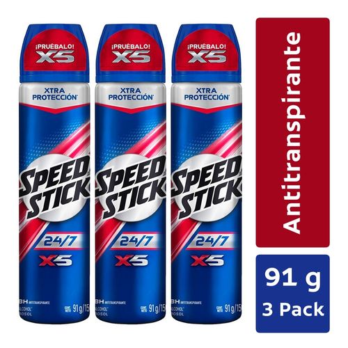 Desodorante Speed Stick men spray 3 pack - 150 ml