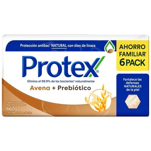 Jabón de Tocador Antibacterial Protex Avena 660g 6 Pack