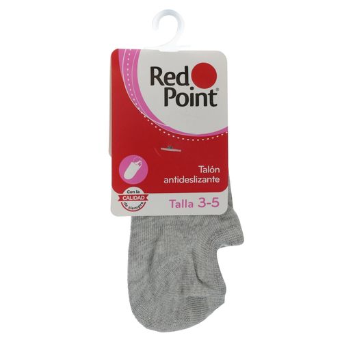 Calcetín Red Point Para Niña Color Gris Talla 3-5