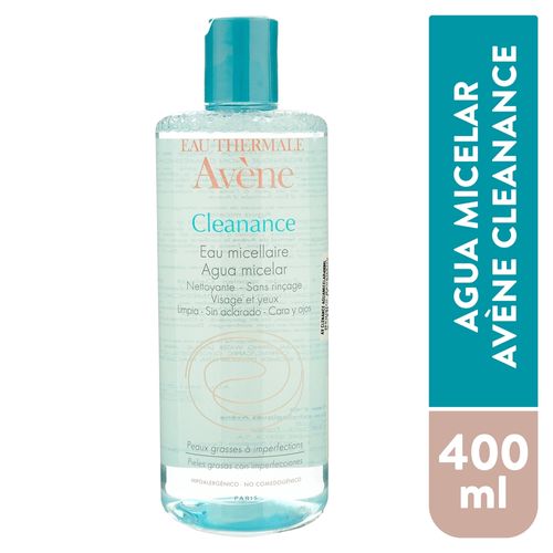 Agua micelar Avéne cleanance para pieles grasas con inperfecciones - 400 ml