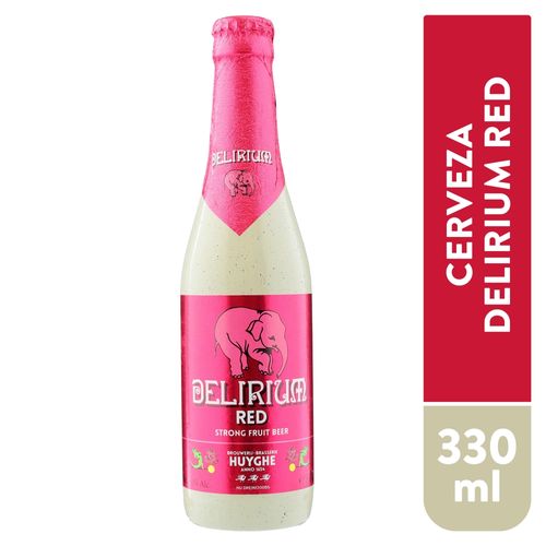 Cerveza Delirium red botella  - 330 ml