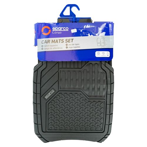 Set de alfombras Sparco de PVC - 4 Pzas