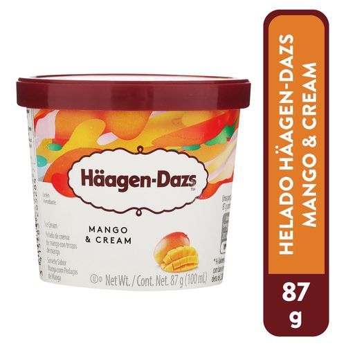 Helado Häagen-Dasz mango crema - 87 g