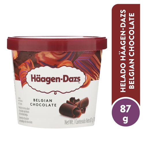 Helado Häagen Dazs chocolate belga - 87 g