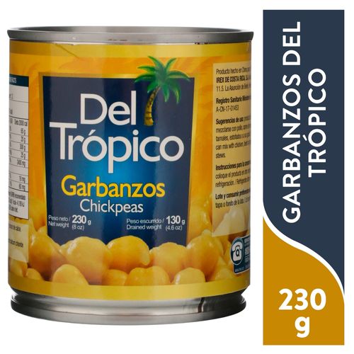 Garbanzo Del Trópico en lata - 230 g