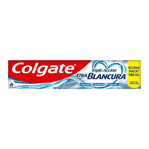 Pasta Dental Colgate Triple Acción Xtra Blancura -160 ml