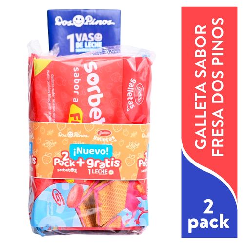 Sorbeto Gallito sabor vainilla más Leche 2 pack - 1282 g