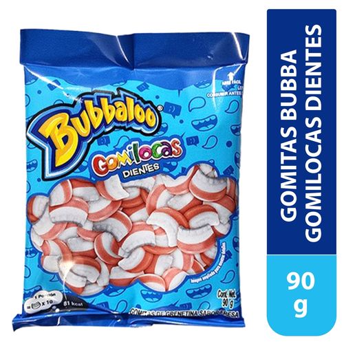 Gomitas Bubbaloo gomilocas dientes - 90 g