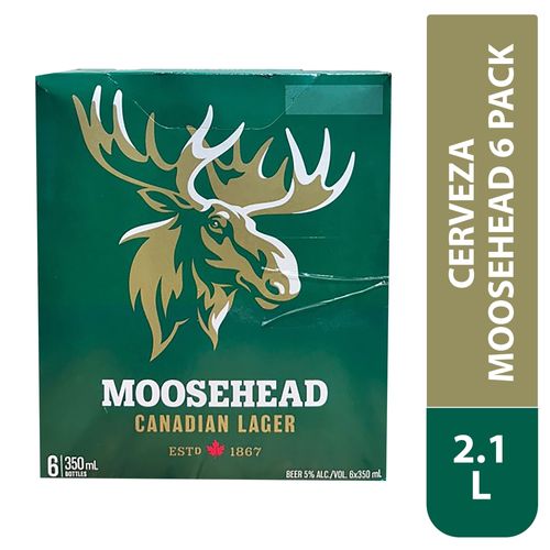 Cerveza Moosehead 6 pack - 1980 ml