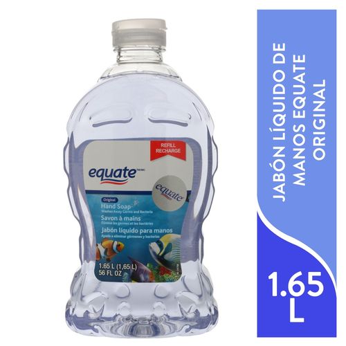 Jabón Equate Líquido Clear Repuesto -1650 ml