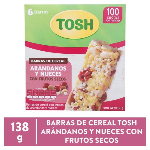 Barra Tosh Arándanos y Nueces - 138 g