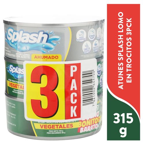 Atun Splash Vegetales Ahumado 3p 315 Gr