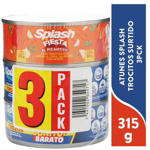 Atun Splash Trozos Picant 3p 315 Gr