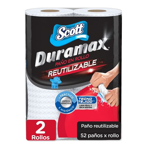 Toalla de Papel Reutilizable Scott Duramax 52 Hojas - 2 Rollos