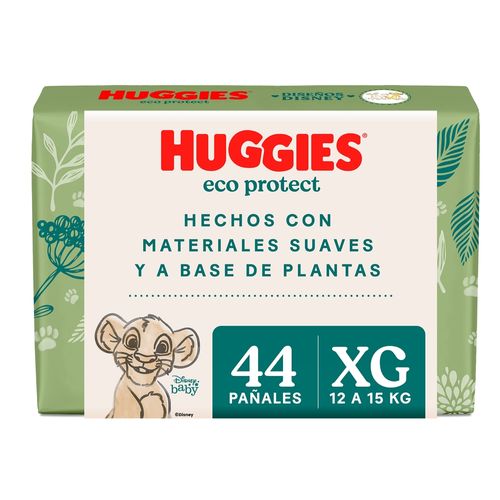 Pañales Huggies Eco Protect Etapa 4/XG - 44 Unidades