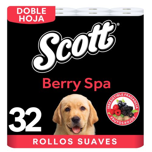 Papel Higiénico Scott Berry Spa Doble Hoja - 32 rollos