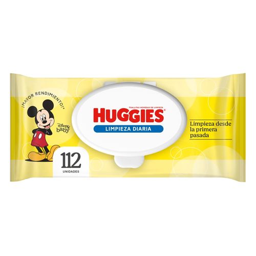 Toallas Húmedas Huggies Limpieza Diaria - 112 Unidades