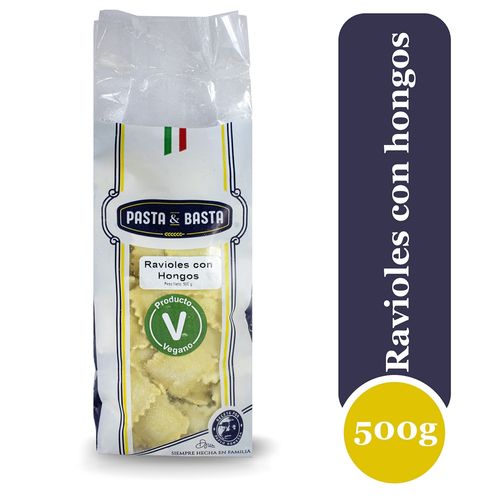 Ravioles Pasta y Basta con hongos - 500 g