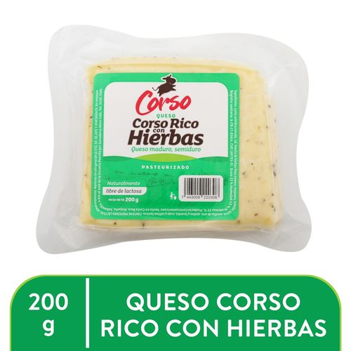 Queso Corsorico Hierbas 200 Gr