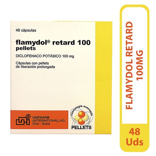Flamydol Retard 100 100Mg, Precio indicado por unidad