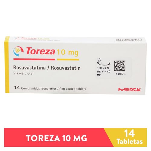Toreza 10 mg caja 14 comprimidos - Precio indicado por caja