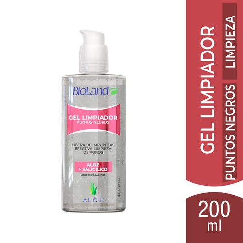Gel Limpiador Facial Bioland Puntos Negros - 200 ml