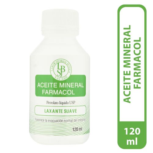 Aceite Mineral Farmacol 120 ml, Precio indicado por unidad