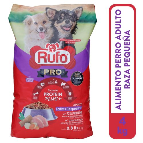 Alimento Rufo Pro Tallas Pequeñas - 4 kg