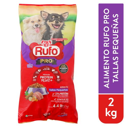 Alimento Rufo Pro Ad Raza Pequeña - 2 kg