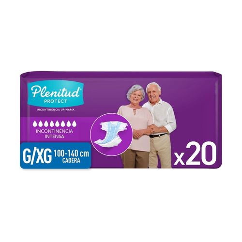 Pañales para Adulto Plenitud Protect G/XG - 20 Unidades