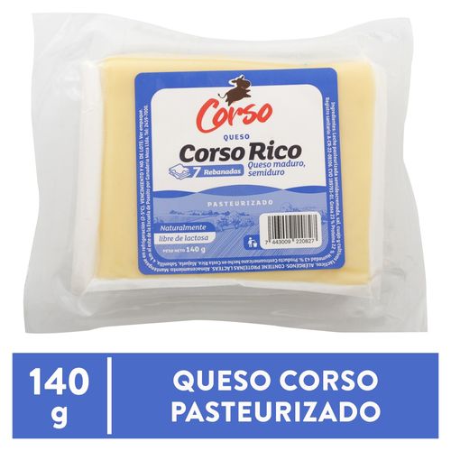 Queso Corsorico Rebanado 140 Gr