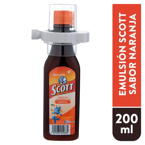 Emulsión Scott sabor extra naranja - 200 ml