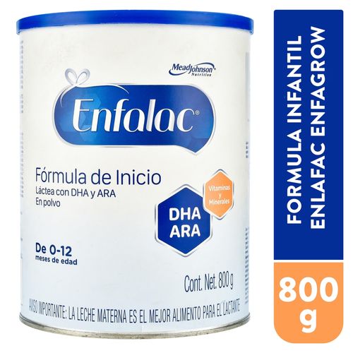Fórmula para bebé Enfalac de 0 a 12 meses - 800 g
