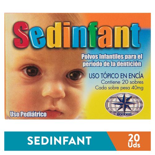 Sedinfant 40 gr, Precio indicado por unidad