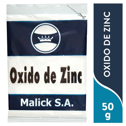 Oxido De Zinc Malick 50 gr, Precio indicado por unidad