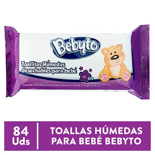 Toalla Húmeda Bebyto Para Bebé - 84Uds