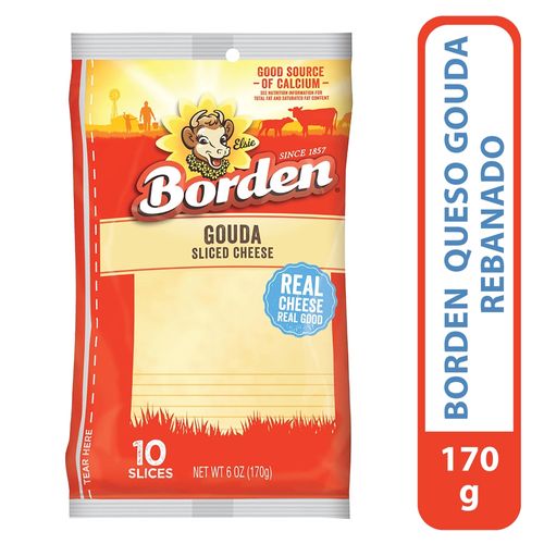 Queso Borden Gouda Rebanado - 170 g