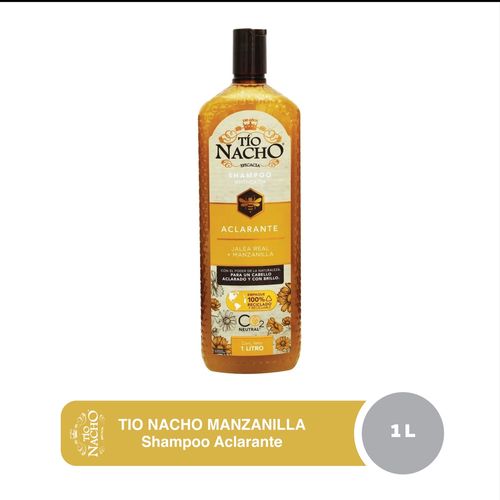 Shampoo Tío Nacho Aclarante Jalea Real + Manzanilla -1L