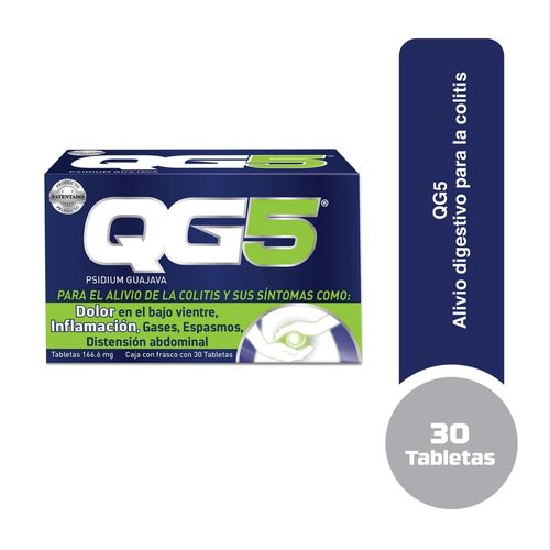 QG5 Alivio Digestivo para la Colitis – 30 Tabletas