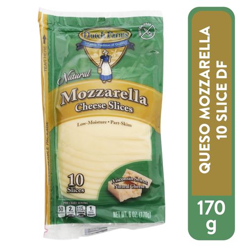 Dutchfarmsmozza10slice 170 Ea