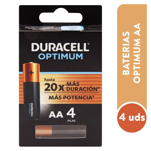 Pila Duracell Optimum Aa 4ea