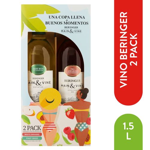 Beringer Zinfand Pinot Grigi 2pk 1500 Ml